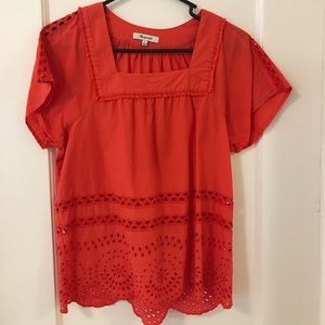 Madewell square neck shirt
